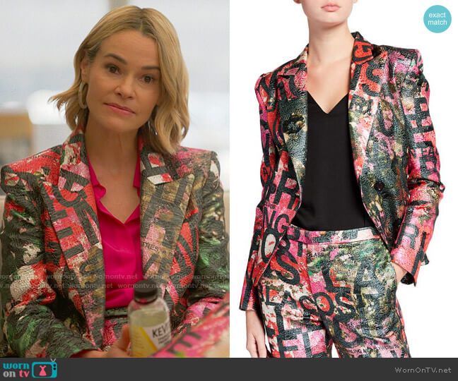 Libertine A Dream for Winter Double-Breasted Blazer worn by Alice Pieszecki (Leisha Hailey) on The L Word Generation Q