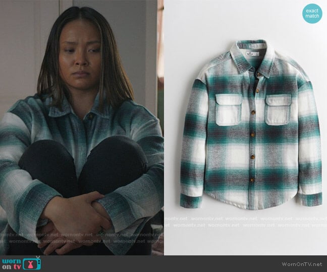 Oversized Flannel Shirt by Hollister