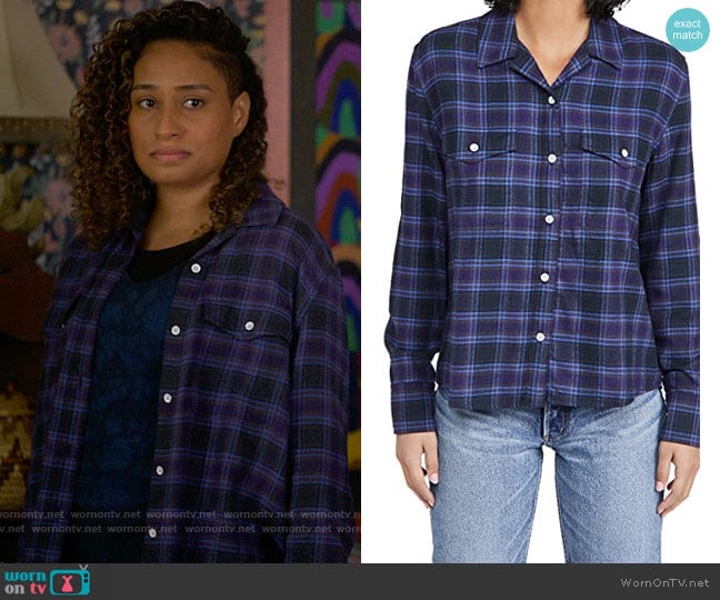 Rag & Bone May Shirt worn by Sophie Suarez (Rosanny Zayas) on The L Word Generation Q