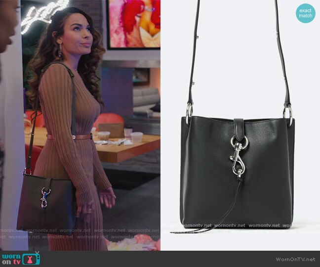 Megan Small Feed Bag by Rebecca Minkoff worn by Valeria (Nadine Velazquez) on Queens