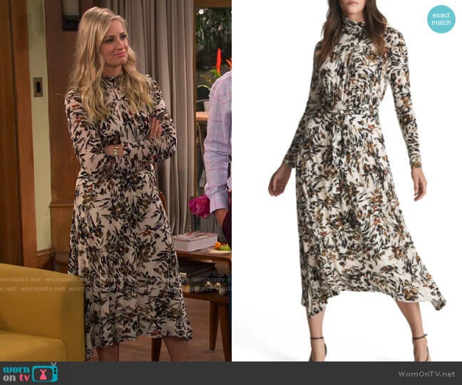 WornOnTV: Gemma’s white floral midi dress on The Neighborhood | Beth ...