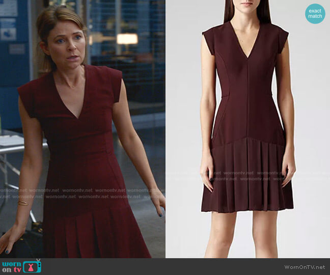 Dara Dress by Reiss worn by Taylor Rentzel (MacKenzie Meehan) on Bull