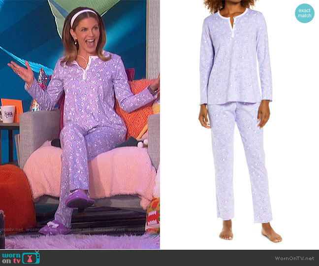 Tiger Print Pajamas by Roller Rabbit worn by Natalie Morales on The Talk