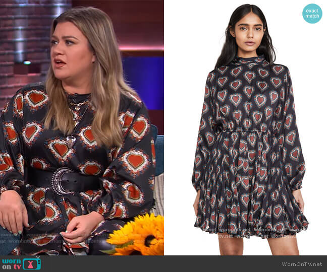 Caroline Dress by Rhode worn by Kelly Clarkson on The Kelly Clarkson Show