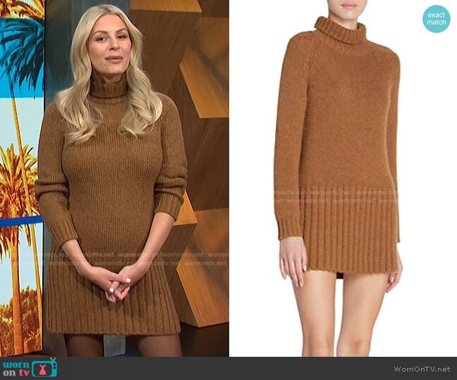 Sweater Dress by Saint Laurent worn by Morgan Stewart on E! News