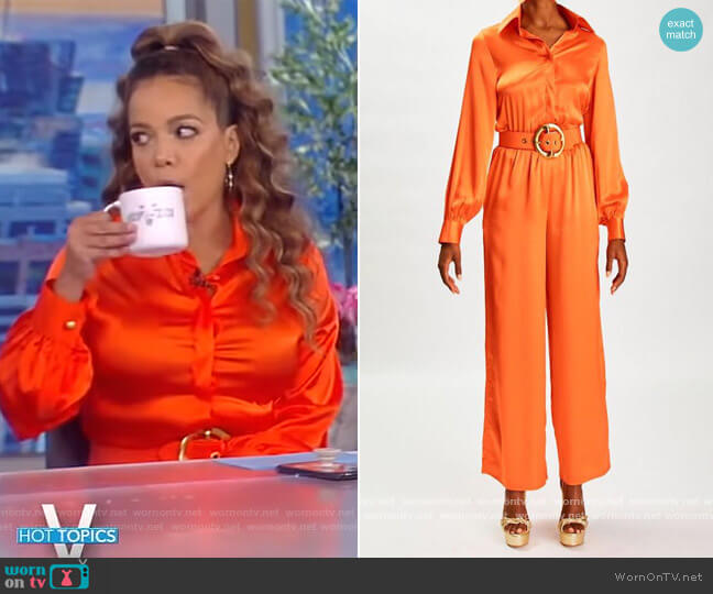 WornOnTV: Sunny’s orange belted dress on The View | Sunny Hostin ...