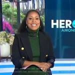 Sheinelle’s green turtleneck dress on Today