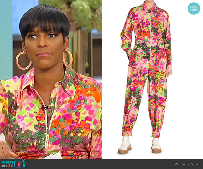 Mina Floral Jumpsuit by Stella McCartney worn by Tamron Hall on Tamron Hall Show