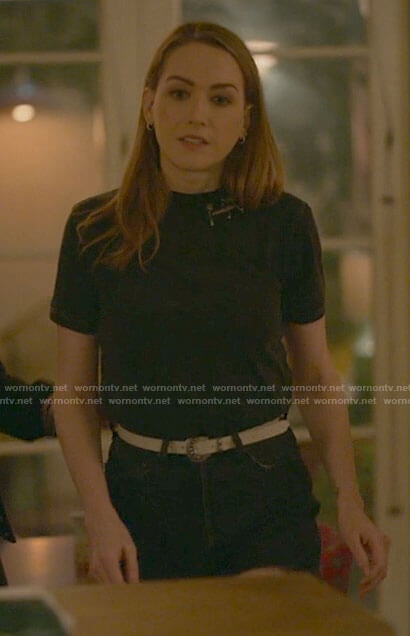 Tess’s safety pin t-shirt on The L Word Generation Q