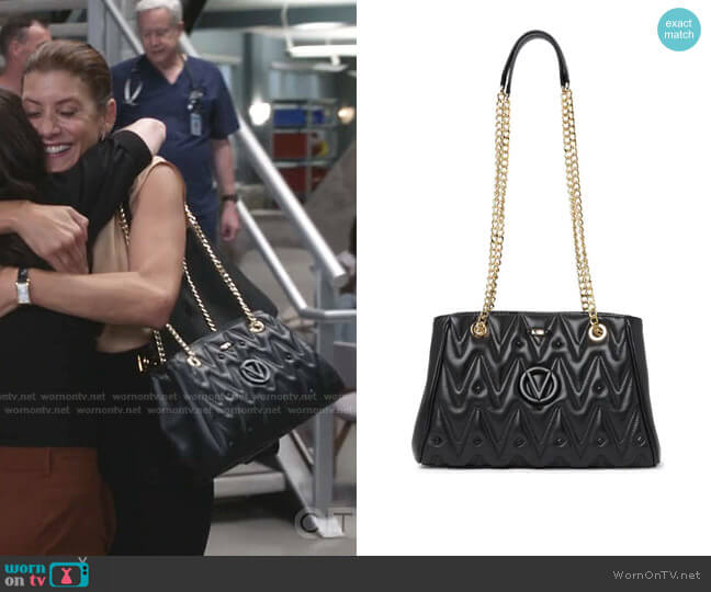 Angelina Quilted Leather Shoulder Bag by Valentino by Mario Valentino