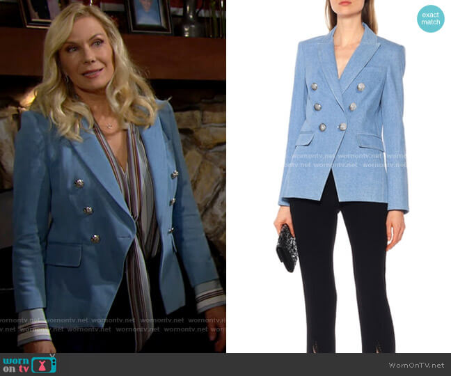 Veronica Beard Miller Jacket worn by Brooke Logan (Katherine Kelly Lang) on The Bold and the Beautiful