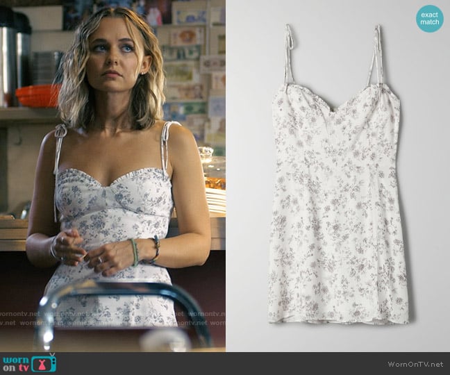 Aritzia Wilfred Espace/Graphite Fable Dress worn by Lennon (Madison Iseman) on I Know What You Did Last Summer