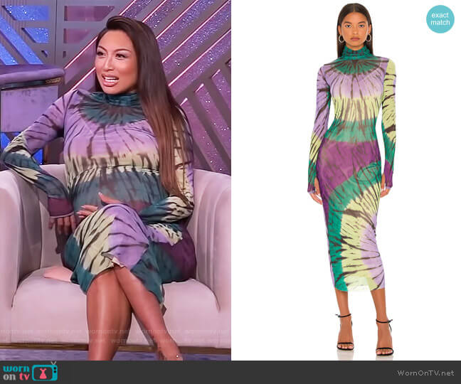 Shailene Dress by AFRM worn by Jeannie Mai on The Real