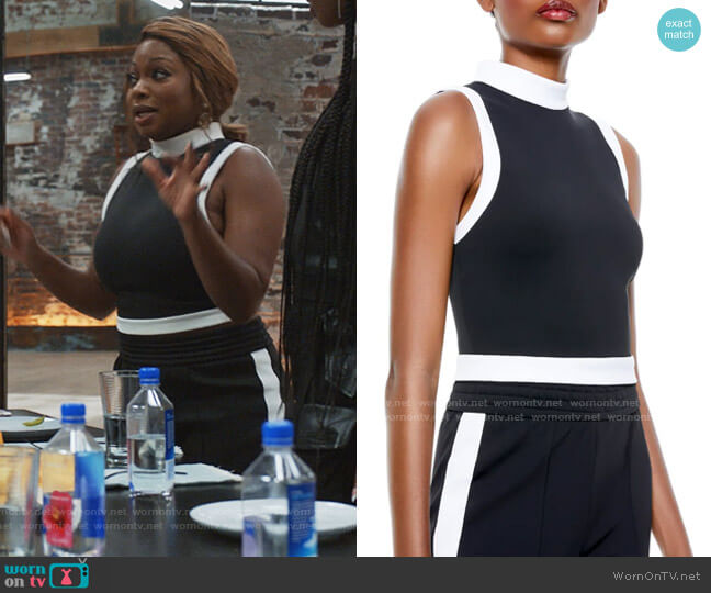 Mory Colorblock Crop Tank and Joggers by Alice + Olivia worn by Jill (Naturi Naughton) on Queens