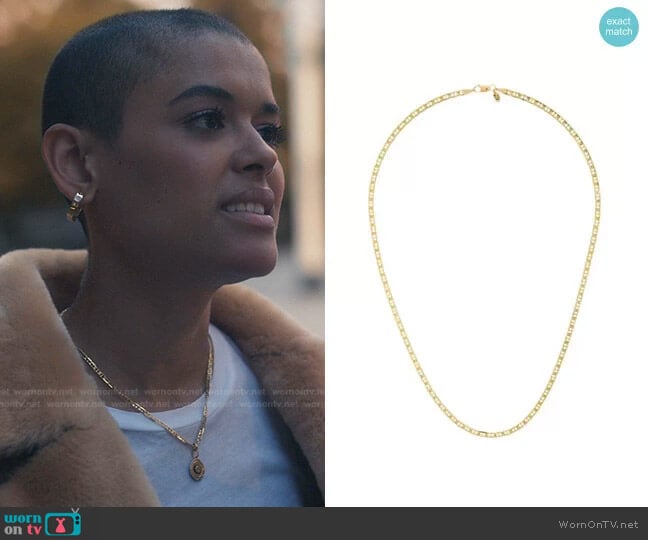 Carlo 50 Necklace by Maria Black worn by Julien Calloway (Jordan Alexander) on Gossip Girl