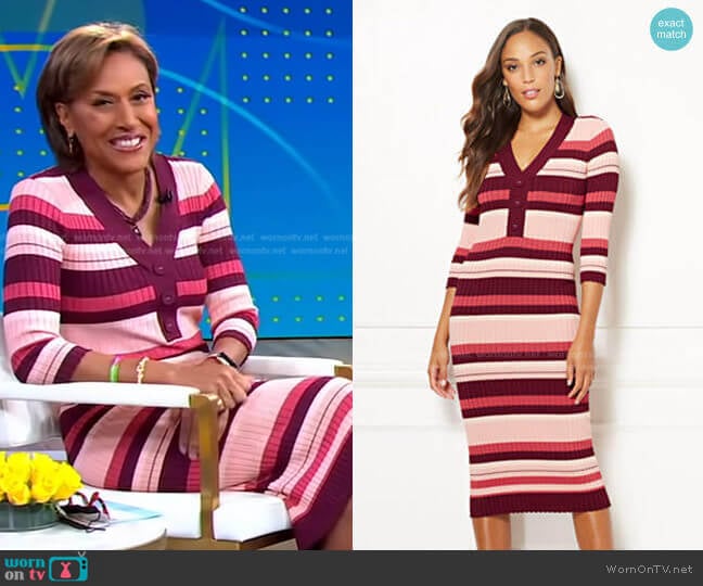 Cherelle Dress - Eva Mendes Collection by New York & Company worn by Robin Roberts  on Good Morning America