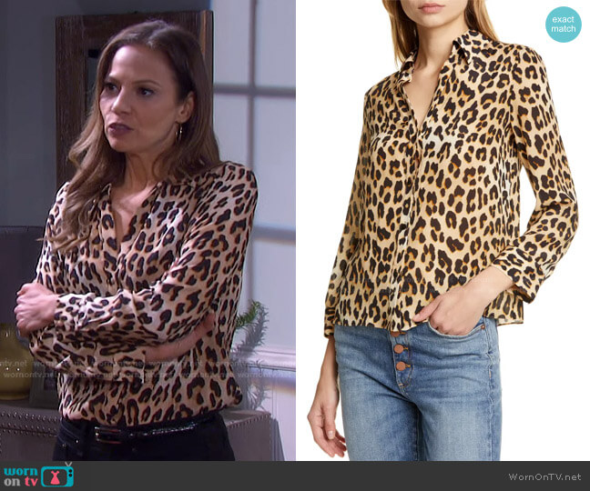 WornOnTV: Ava’s leopard print blouse on Days of our Lives | Tamara ...