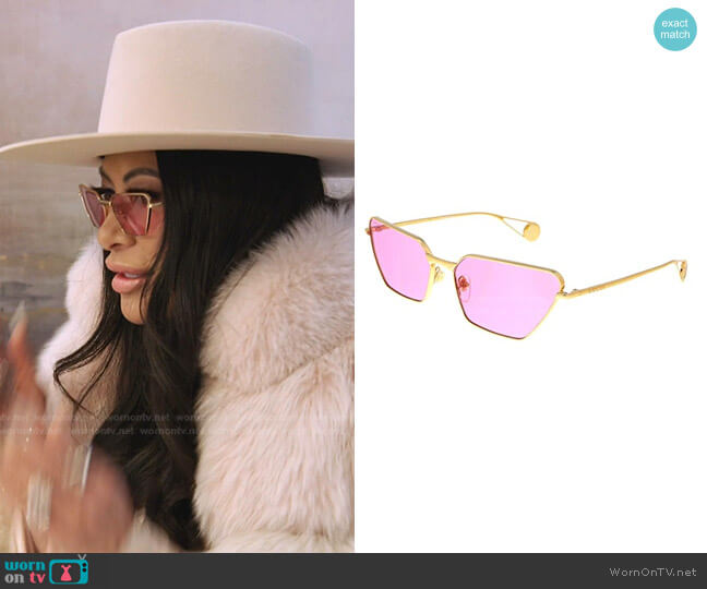 GG0538S Sunglasses by Gucci worn by Jen Shah on The Real Housewives of Salt Lake City