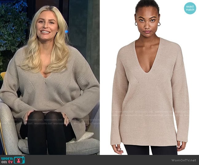 Ives Sweater by Gauge81 worn by Morgan Stewart on E! News