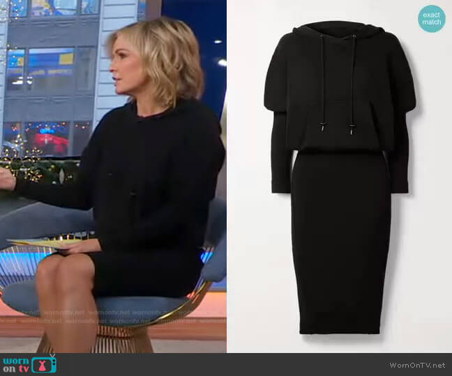 Hooded Ribbed Cashmere-Blend Dress by Tom Ford worn by Dr. Jennifer Ashton on Good Morning America