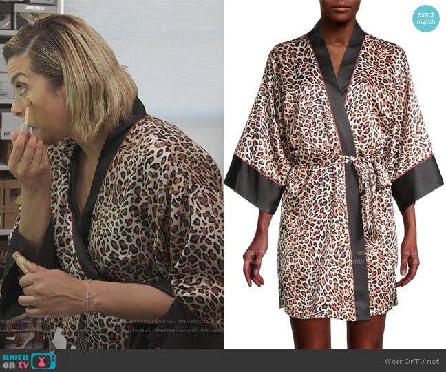 Baby It's You Leopard-Print Robe by In Bloom worn by Robyn Dixon on The Real Housewives of Potomac