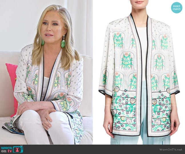 Koko Reversible Kimono by Alice + Olivia worn by Kathy Hilton on Paris in Love