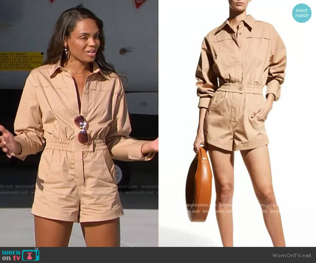 Leigh Cotton Romper by Alexis worn by Michelle Young on The Bachelorette