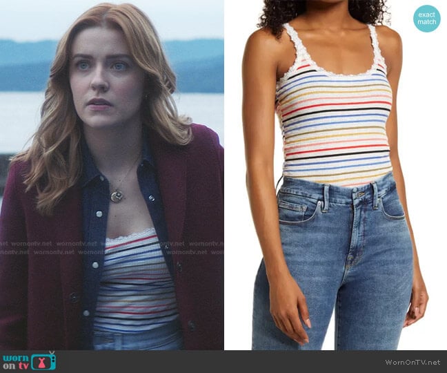 Little Love Knit Tank by Billabong worn by Nancy Drew (Kennedy McMann) on Nancy Drew