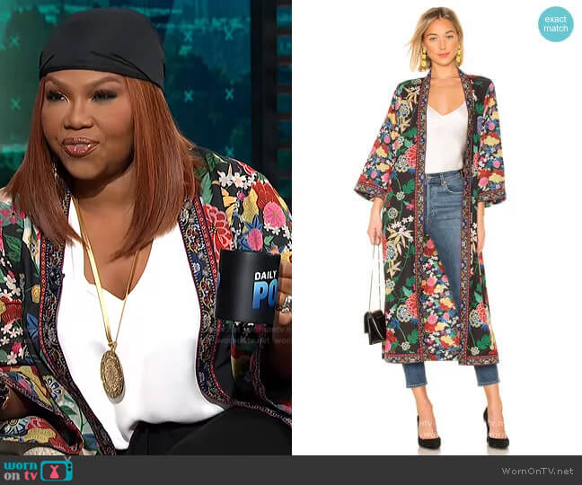 Lynn Kimono by Alice + Olivia worn by Mona Scott-Young on E! News Daily Pop