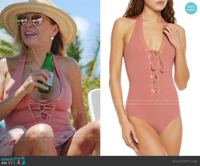 Puerto Rico Swimsuit by Melissa Odabash worn by Ramona Singer on The Real Housewives Ultimate Girls Trip