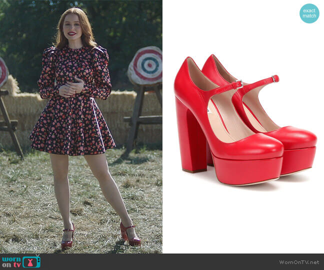 Mary Jane Platform Pumps by Miu Miu worn by Cheryl Blossom (Madelaine Petsch) on Riverdale