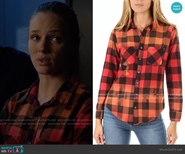 NSF Kimberly Check Shirt worn by Hailey Upton (Tracy Spiridakos) on Chicago PD