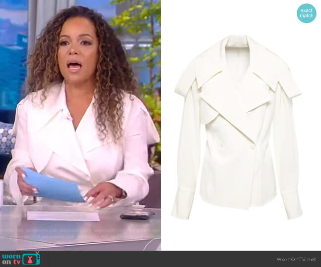 Silk Blouse by Peter Do worn by Sunny Hostin on The View