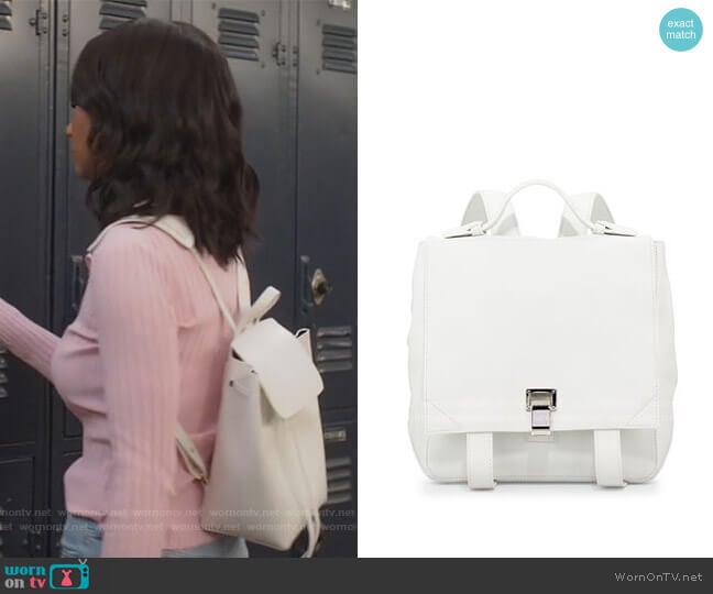 PS Small Leather Backpack by Proenza Schouler worn by Layla Keating (Greta Onieogou) on All American