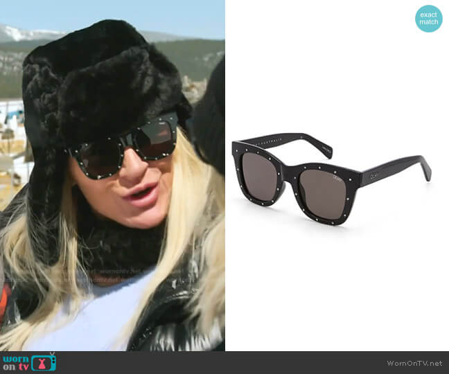 After Hours Square Sunglasses by Quay Australia worn by Heather Gay on The Real Housewives of Salt Lake City