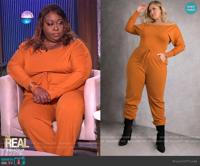 WornOnTV: Loni’s orange jumpsuit on The Real | Loni Love | Clothes and ...