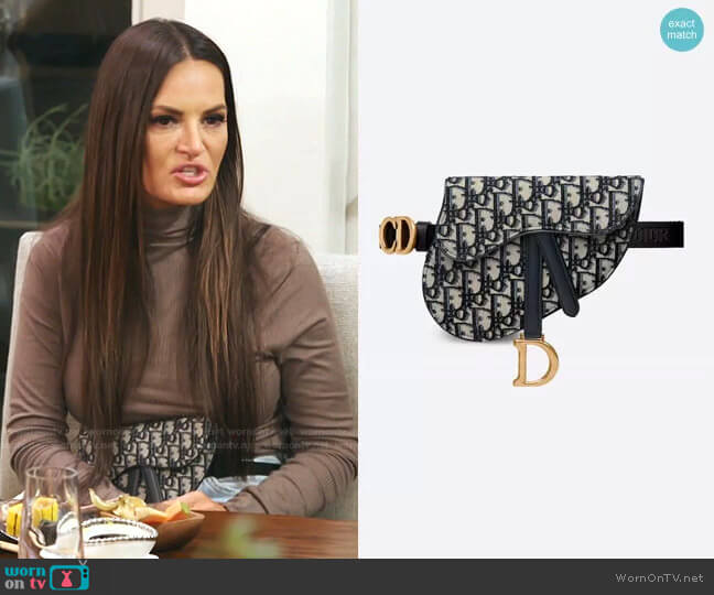 Saddle Belt Pouch by Dior worn by Lisa Barlow on The Real Housewives of Salt Lake City