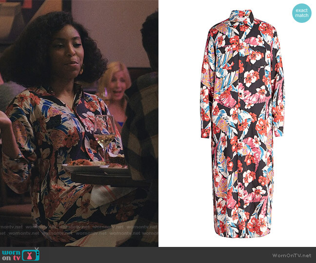 WornOnTV: Mia’s floral long shirt on Love Life | Jessica Williams ...