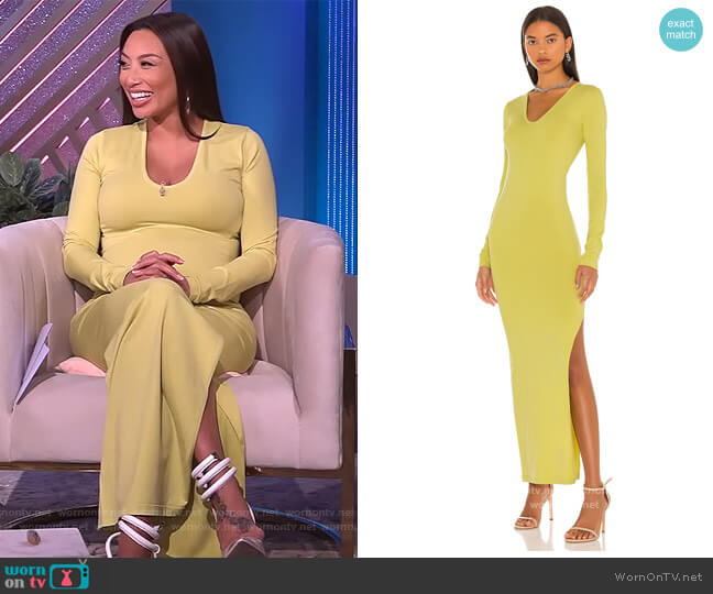 Xema Dress by Simon Miler worn by Jeannie Mai on The Real