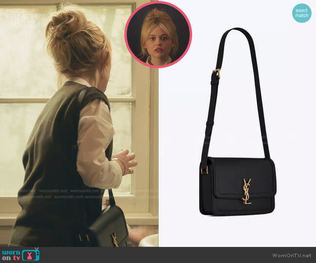 Solferino Small Leather Shoulder Bag by Saint Laurent worn by Audrey Hope (Emily Alyn Lind) on Gossip Girl