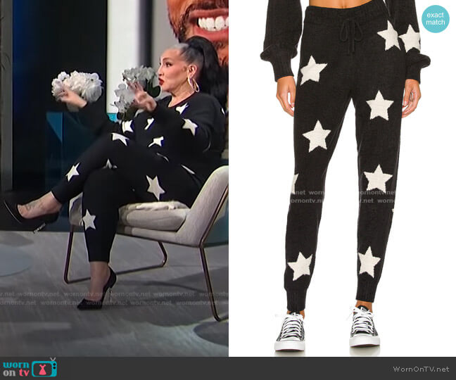 Serenity Jogger by Spiritual Gangster worn by Michelle Visage on E! News Daily Pop