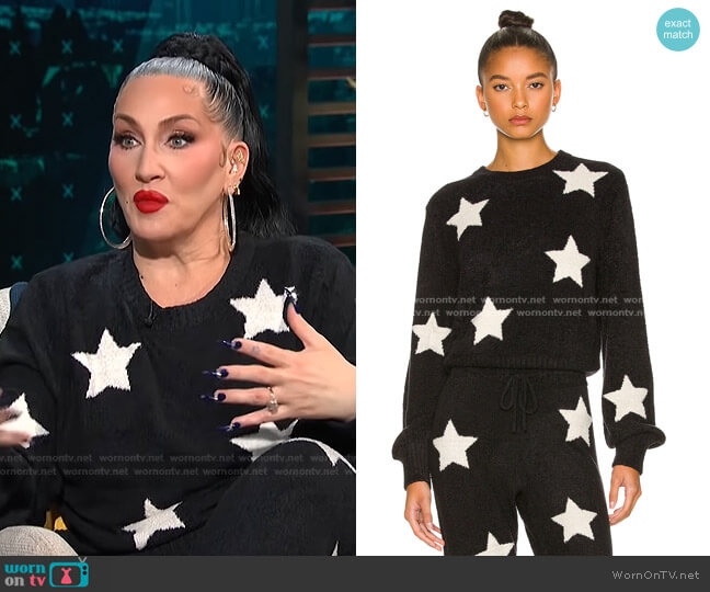 Melody Sweater by Spiritual Gangster worn by Michelle Visage on E! News Daily Pop