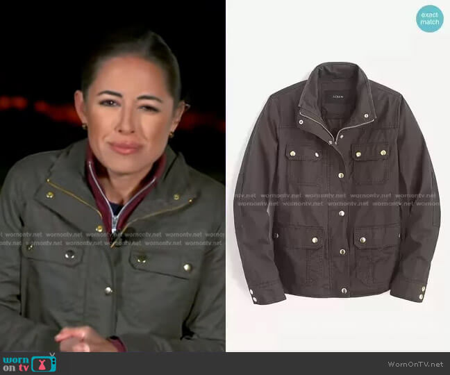 The Downtown Field Jacket by J.Crew worn by Kaylee Hartung on GMA