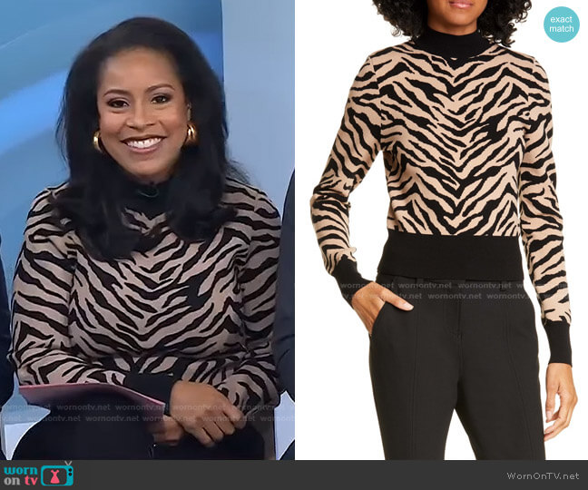 Lola Sweater by A.L.C. worn by Sheinelle Jones  on Today