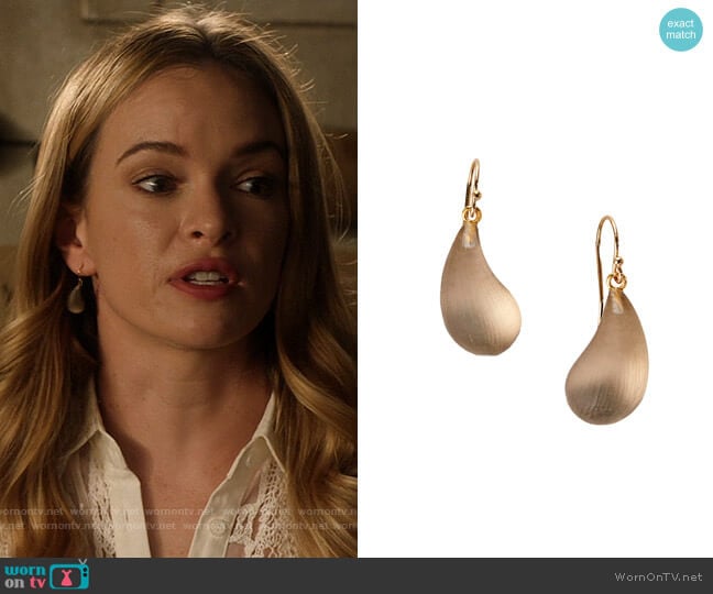 Alexis Bittar Essential Lucite Dewdrop Earrings worn by Caitlin Snow (Danielle Panabaker) on The Flash