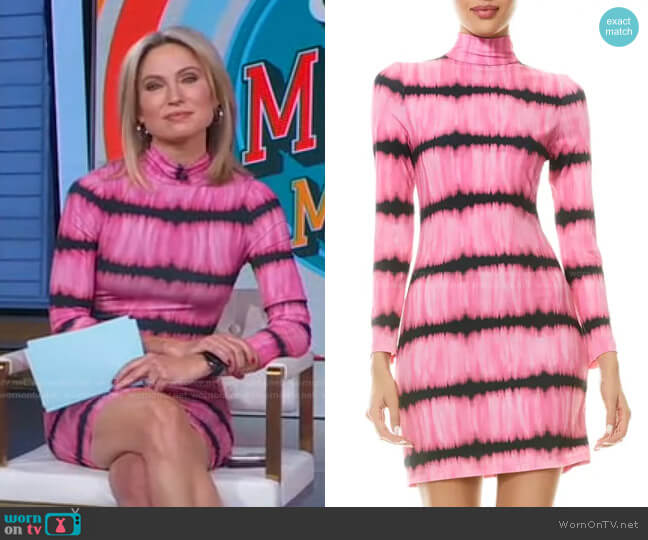 Delora Tie Dye Body-Con Dress by Alice + Olivia worn by Amy Robach on Good Morning America