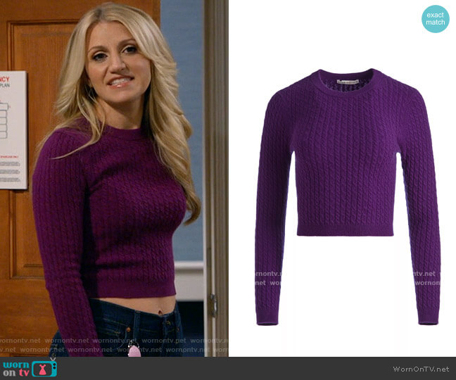 Alice + Olivia Ciara Sweater worn by Gina Dabrowski (Annaleigh Ashford) on B Positive