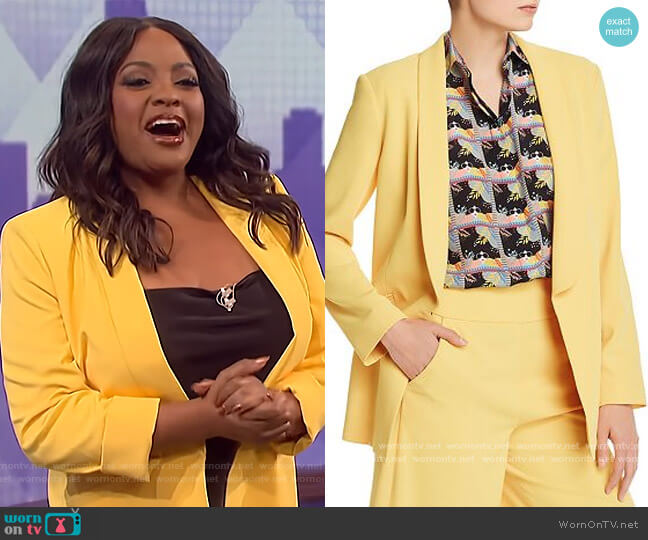 Skye Boxy Boyfriend Blazer by Alice + Olivia worn by Sherri Shepherd on The Wendy Williams Show