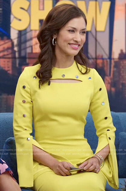 Alison’s studded lime dress on The Morning Show