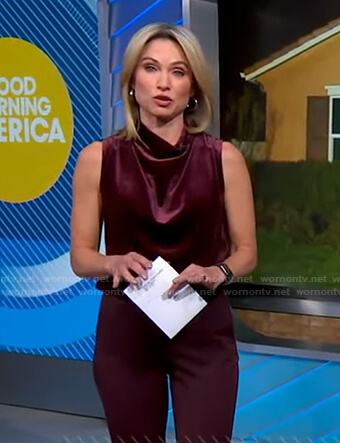 WornOnTV: Amy's white tank and pink leggings on Good Morning